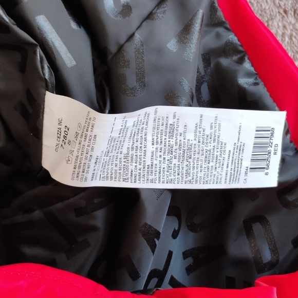 Dolcezza Red Puffer Vest Glossy Shine - Picture 6 of 9